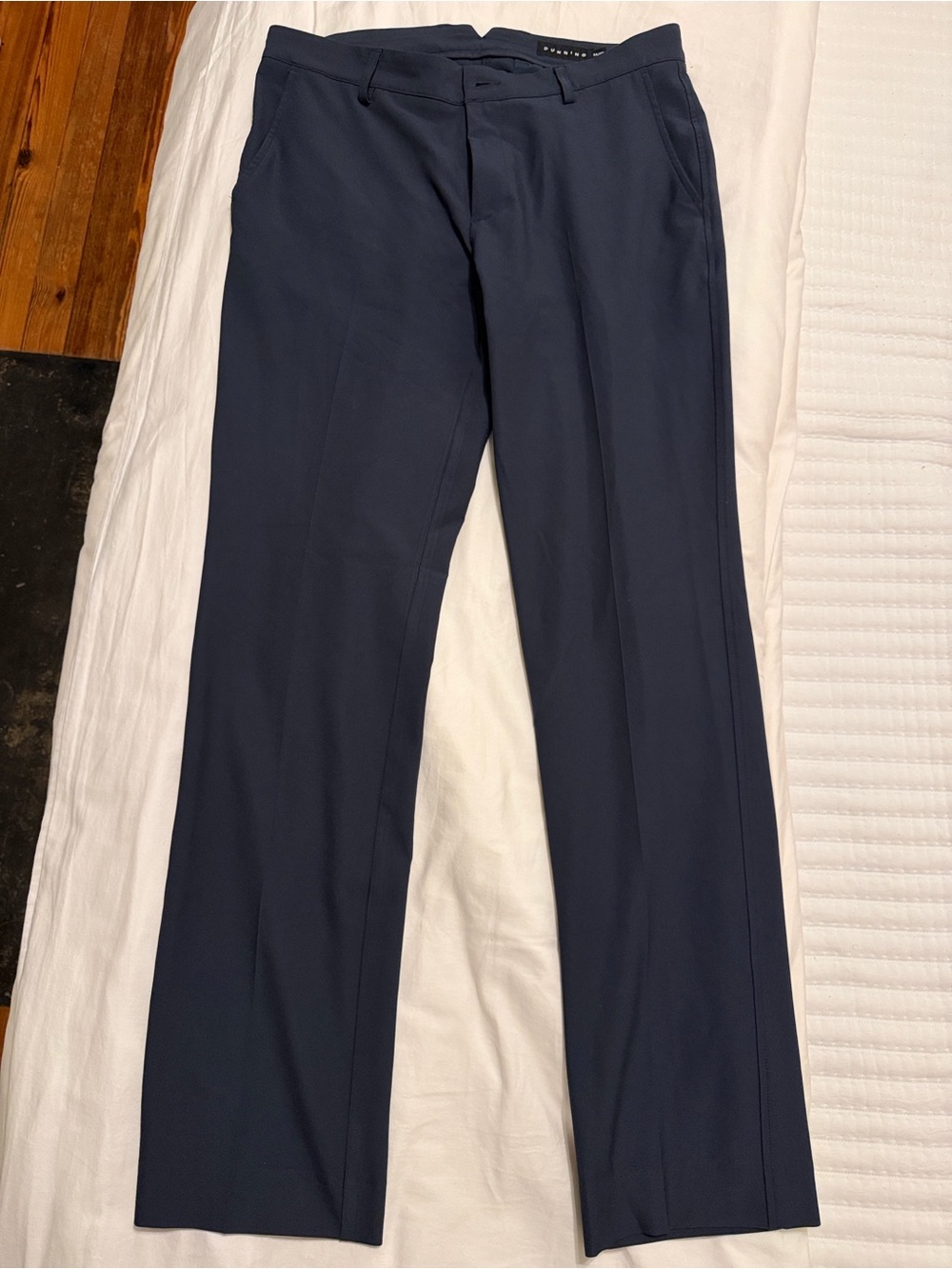 Men's Navy Stretch Chinos - Slim Comfort Fit
